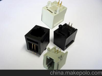 广东供应HOZYE电话插座/网络插座 RJ11连接器图片,广东供应HOZYE电话插座/网络插座 RJ11连接器图片大全,深圳市华忠益科技-